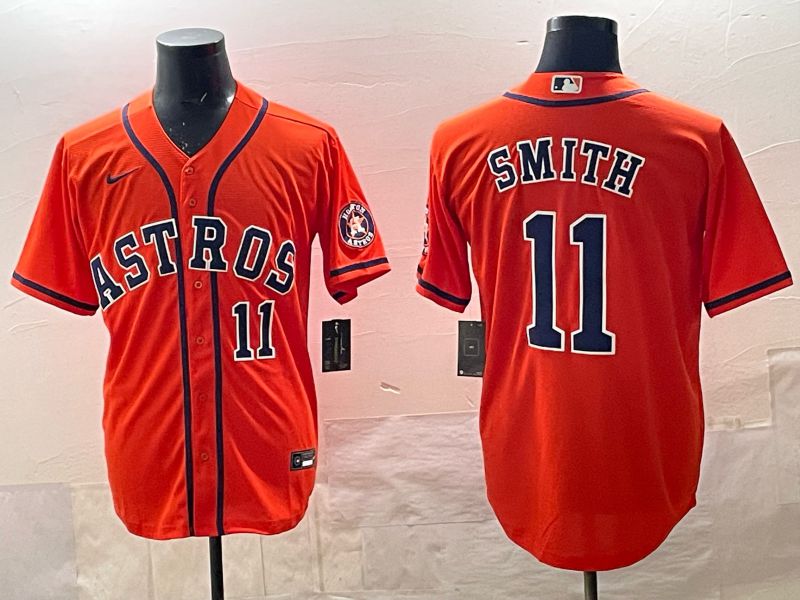Men 2025 Houston Astros #11 Smith Orange Nike 2025 MLB Jersey 015->chicago cubs->MLB Jersey
